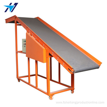 Orange abrasion resistant climbing conveyor